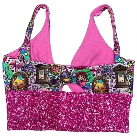 Handmade Harry Potter Umbridge Bralette Twist BraSports Bra Loungewear– Small